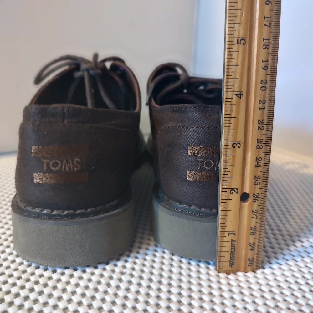 Toms Mens Shoes Size 8 Brown Oxford